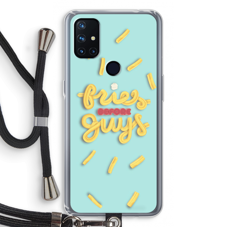 Always fries: OnePlus Nord N10 5G Transparant Hoesje met koord