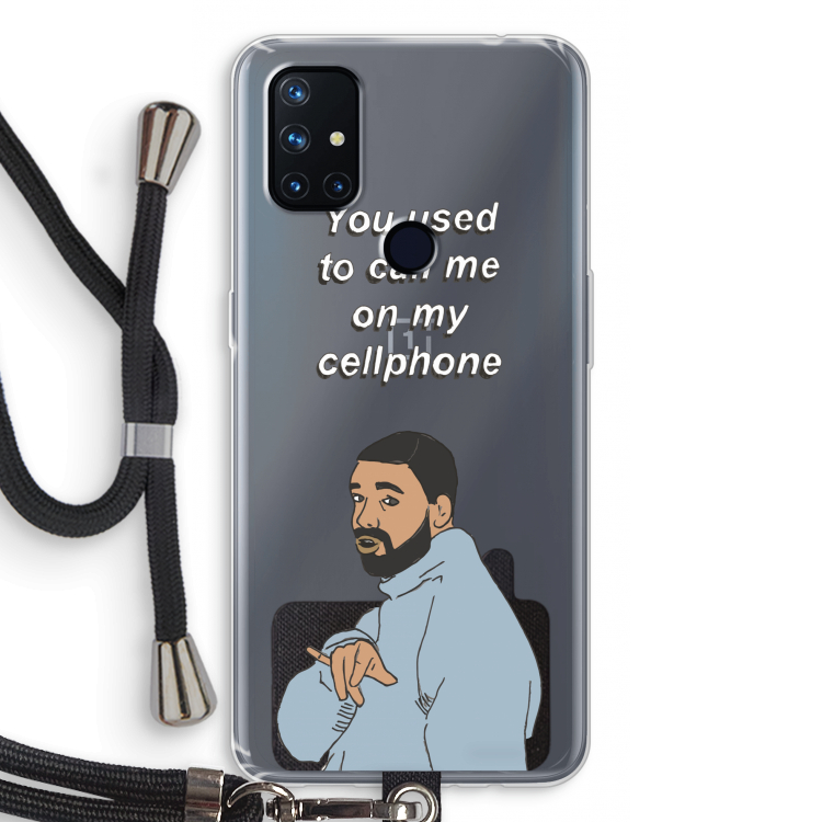 Hotline bling: OnePlus Nord N10 5G Transparant Hoesje met koord