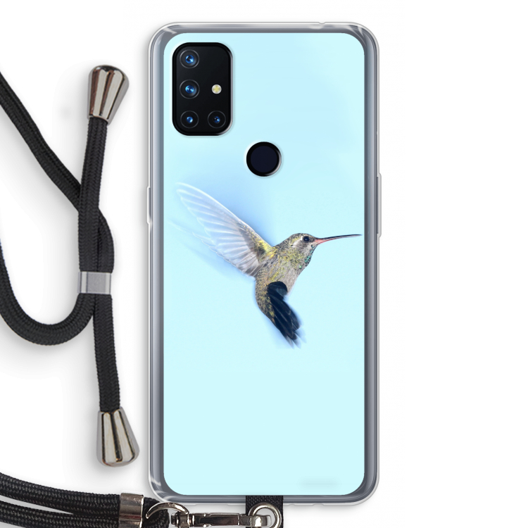 Kolibri: OnePlus Nord N10 5G Transparant Hoesje met koord