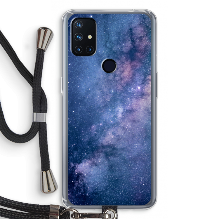 Nebula: OnePlus Nord N10 5G Transparant Hoesje met koord
