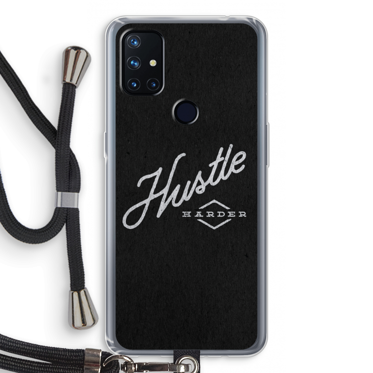 Hustle: OnePlus Nord N10 5G Transparant Hoesje met koord