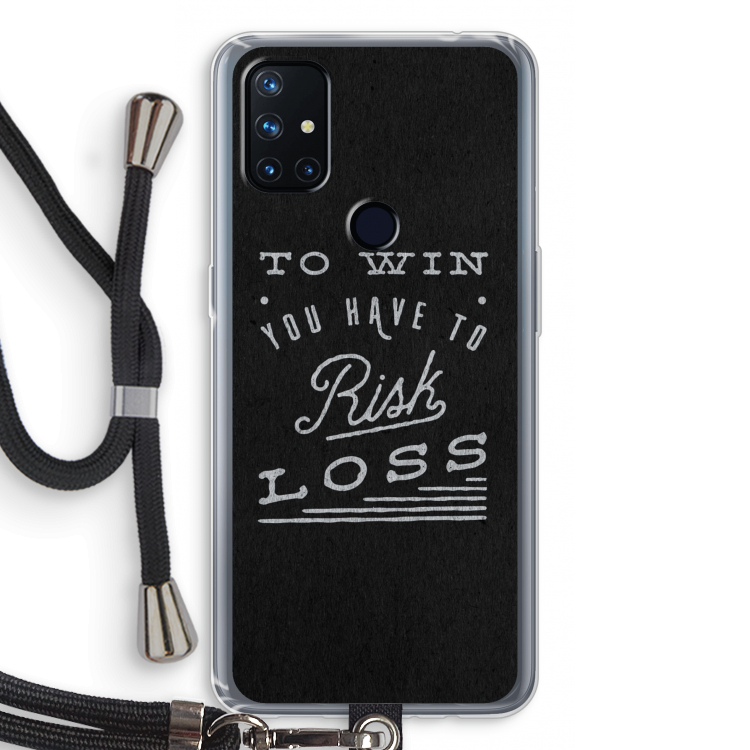 Risk loss: OnePlus Nord N10 5G Transparant Hoesje met koord