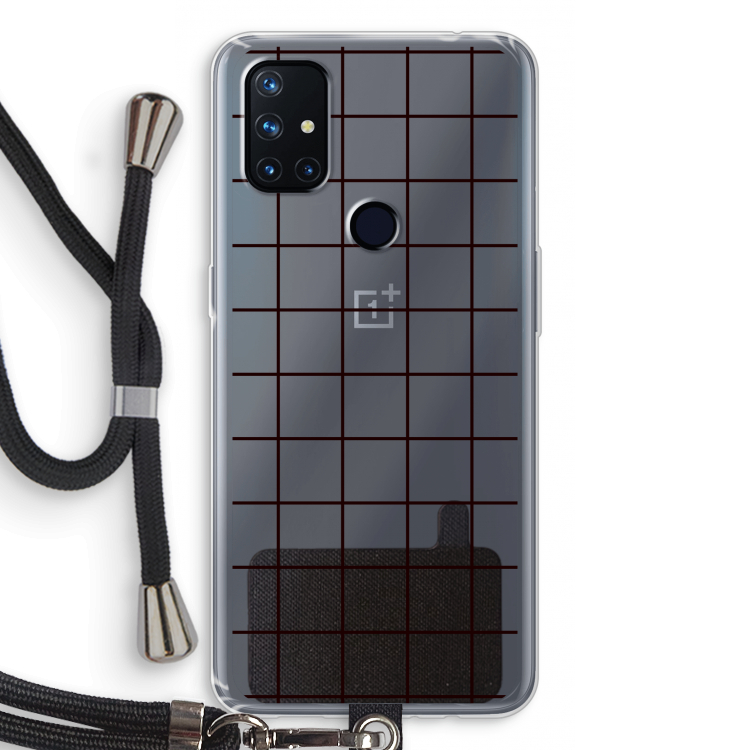 Rooster: OnePlus Nord N10 5G Transparant Hoesje met koord