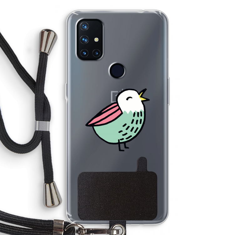 Birdy: OnePlus Nord N10 5G Transparant Hoesje met koord