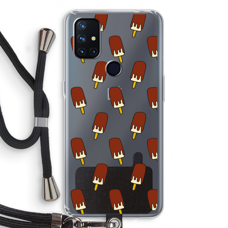Yummy: OnePlus Nord N10 5G Transparant Hoesje met koord