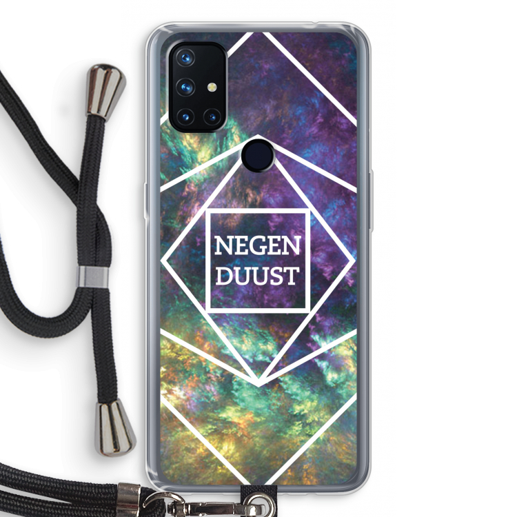 Negenduust ruimte: OnePlus Nord N10 5G Transparant Hoesje met koord