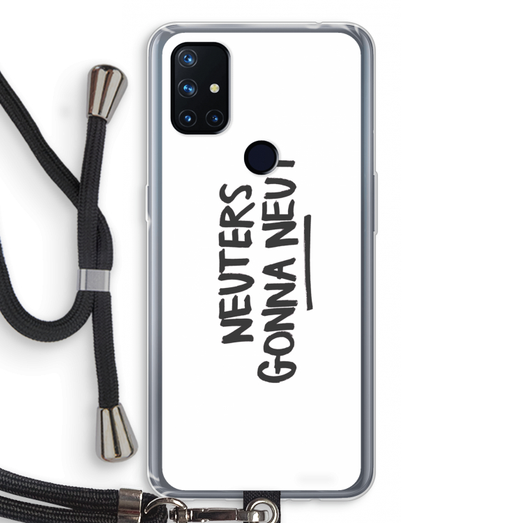 Neuters: OnePlus Nord N10 5G Transparant Hoesje met koord