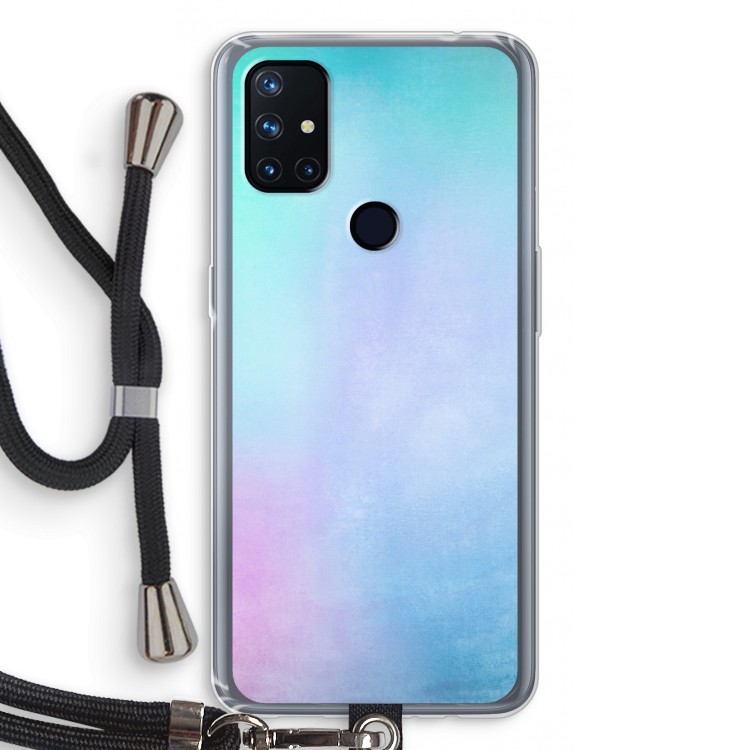 mist pastel: OnePlus Nord N10 5G Transparant Hoesje met koord
