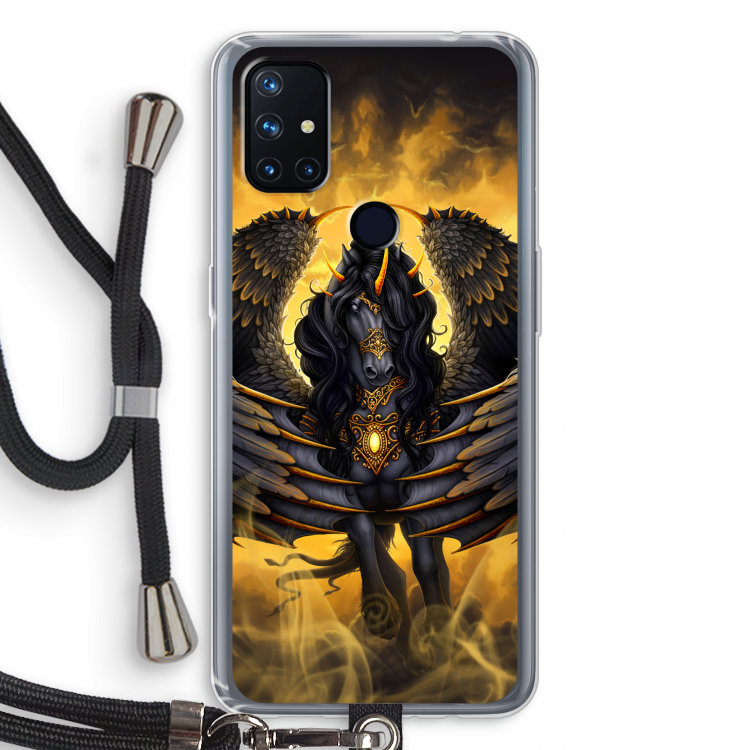 Pegasus: OnePlus Nord N10 5G Transparant Hoesje met koord