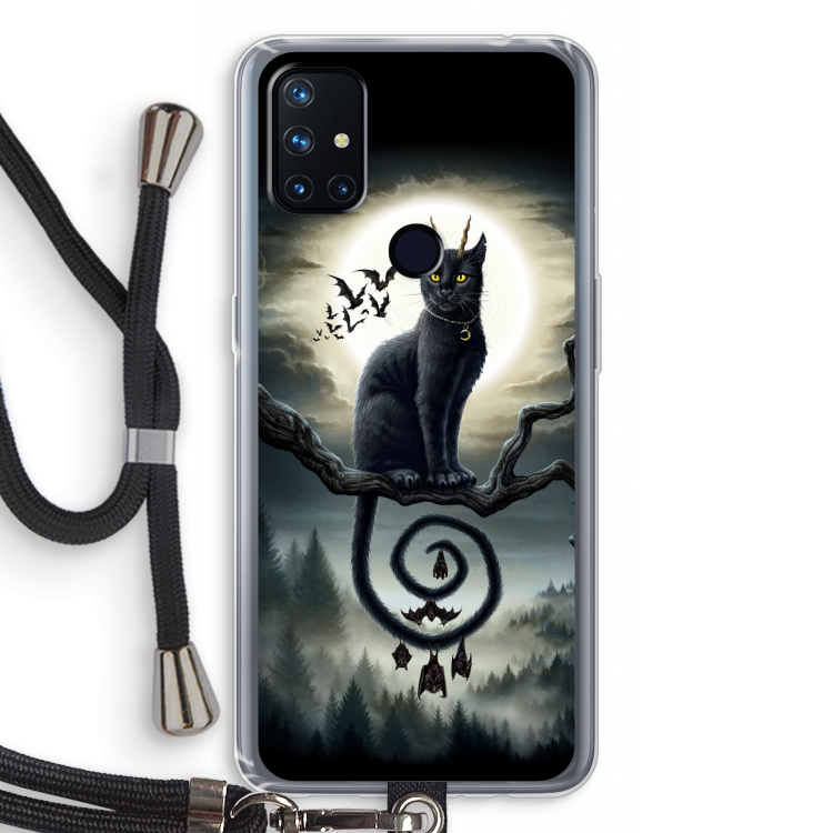 Moonlight Companions: OnePlus Nord N10 5G Transparant Hoesje met koord