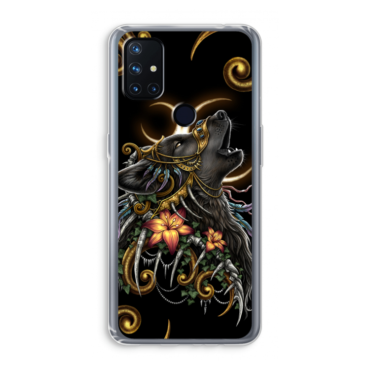 Huilende Wolf: OnePlus Nord N10 5G Transparant Hoesje