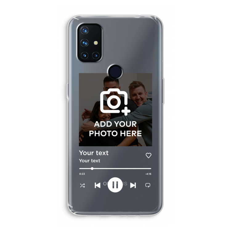 Music Player: OnePlus Nord N10 5G Transparant Hoesje