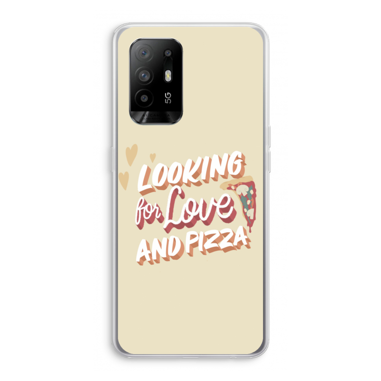 Pizza is the answer: Oppo A94 5G Transparant Hoesje