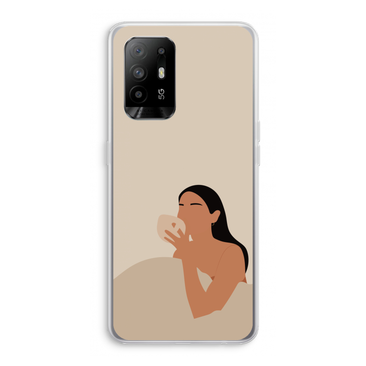 Fresh coffee: Oppo A94 5G Transparant Hoesje