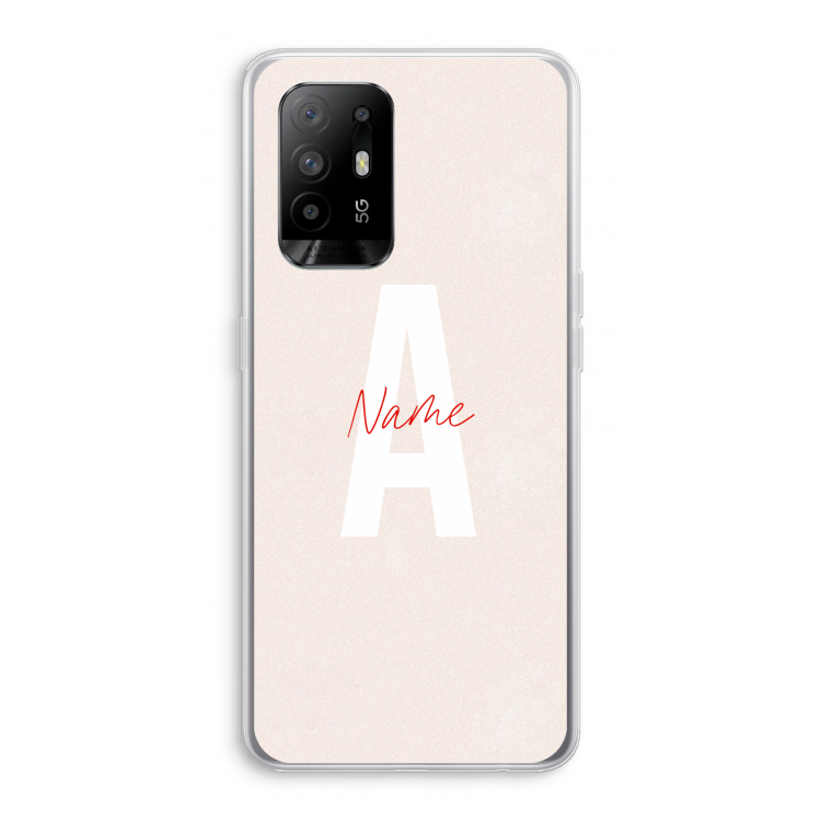 Strawberry Milkshake: Oppo A94 5G Transparant Hoesje