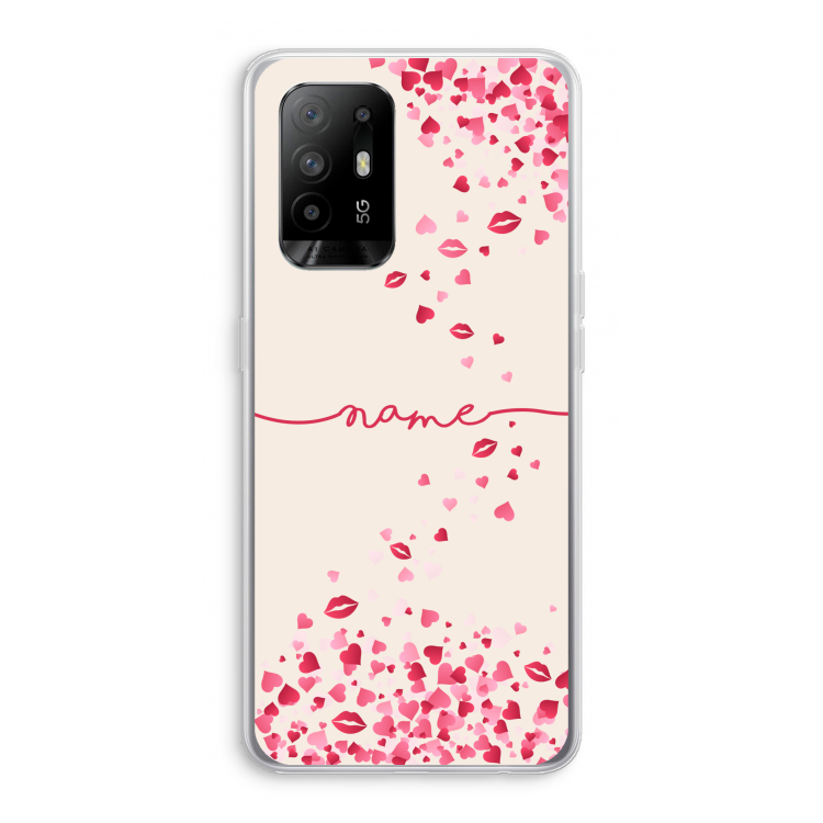 Hartjes en kusjes: Oppo A94 5G Transparant Hoesje