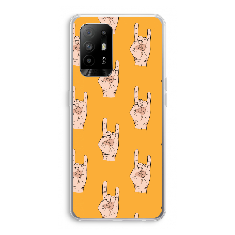 Rock: Oppo A94 5G Transparant Hoesje