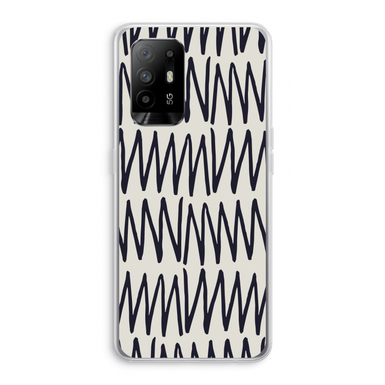 Marrakech Zigzag: Oppo A94 5G Transparant Hoesje
