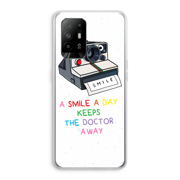 Smile: Oppo A94 5G Transparant Hoesje