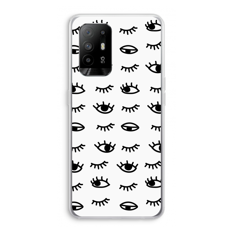 Eye pattern #2: Oppo A94 5G Transparant Hoesje