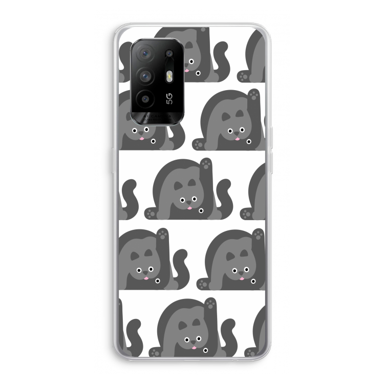 Cats: Oppo A94 5G Transparant Hoesje