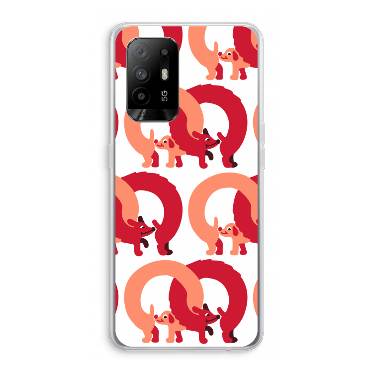 Dogs: Oppo A94 5G Transparant Hoesje