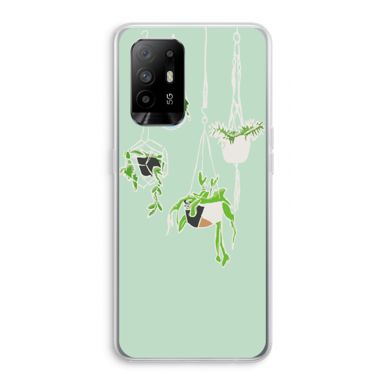 Hang In There: Oppo A94 5G Transparant Hoesje