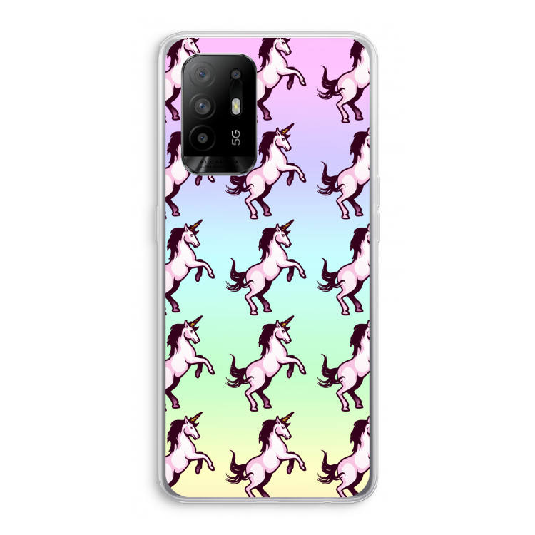 Musketon Unicorn: Oppo A94 5G Transparant Hoesje