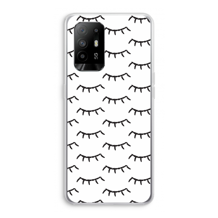 Wimpers: Oppo A94 5G Transparant Hoesje