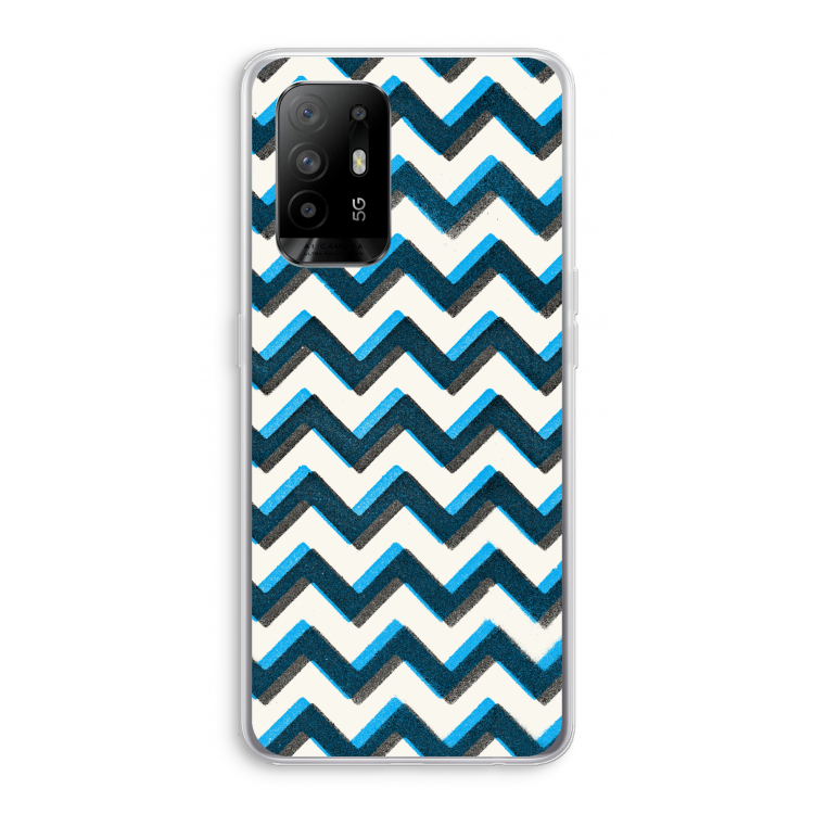 Onderbroken lijn: Oppo A94 5G Transparant Hoesje