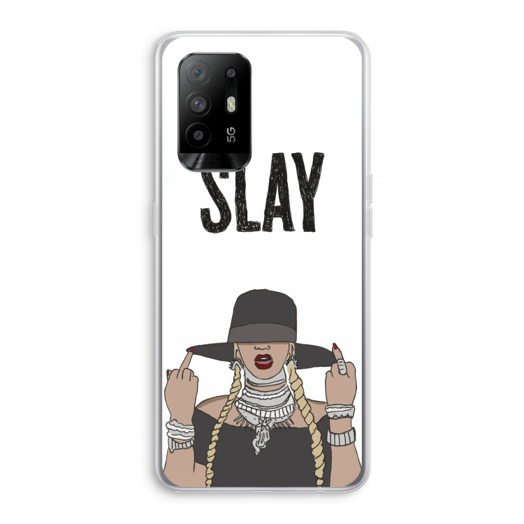 Slay All Day: Oppo A94 5G Transparant Hoesje