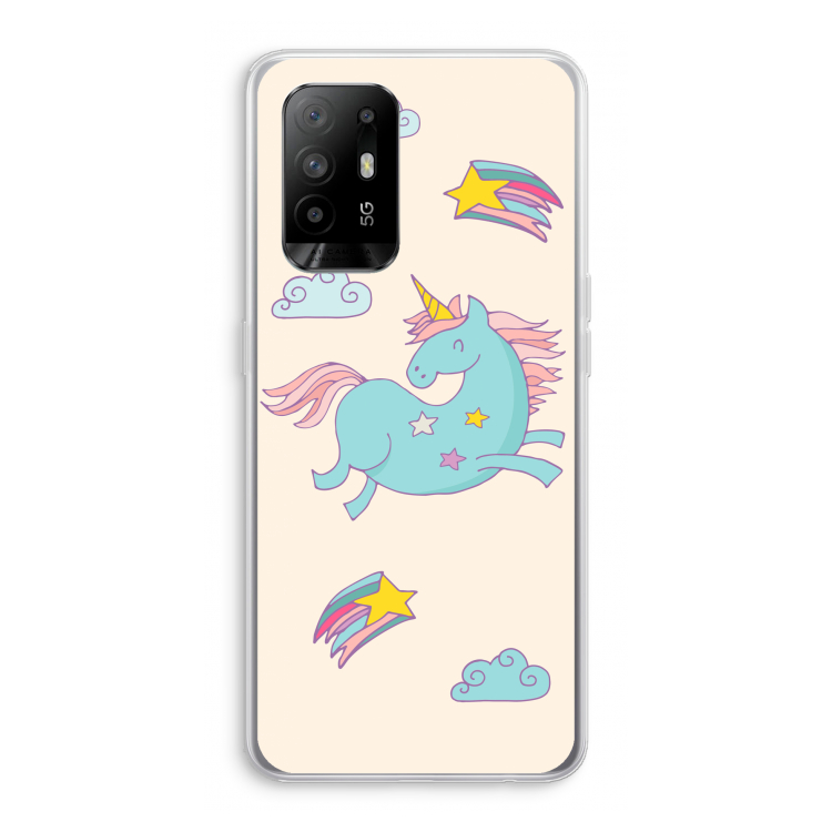 Vliegende eenhoorn: Oppo A94 5G Transparant Hoesje