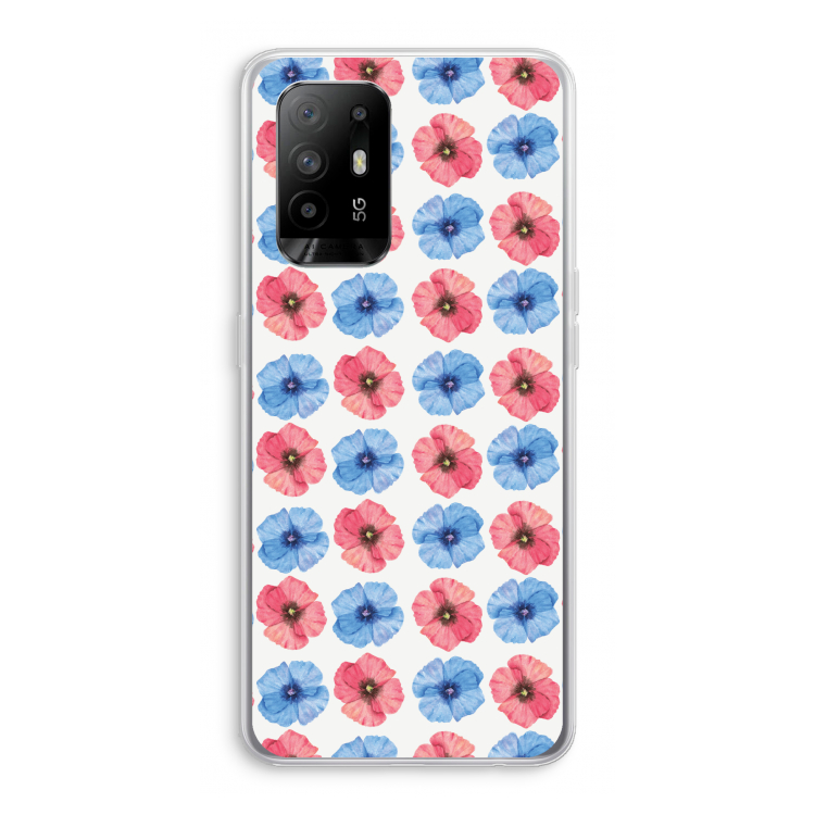 Klaproosjes: Oppo A94 5G Transparant Hoesje