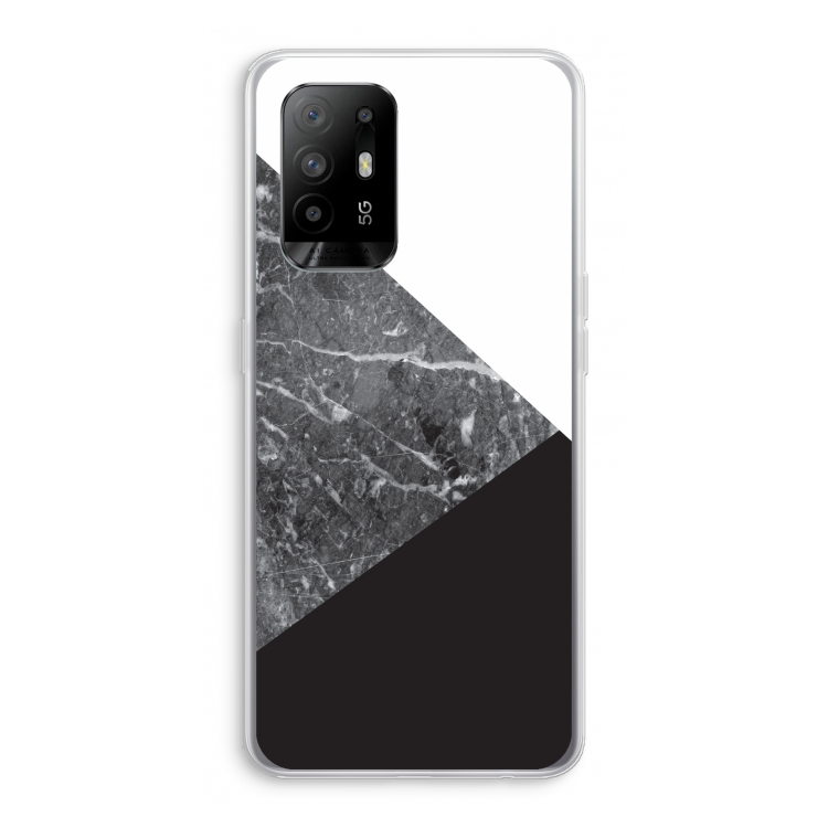 Combinatie marmer: Oppo A94 5G Transparant Hoesje