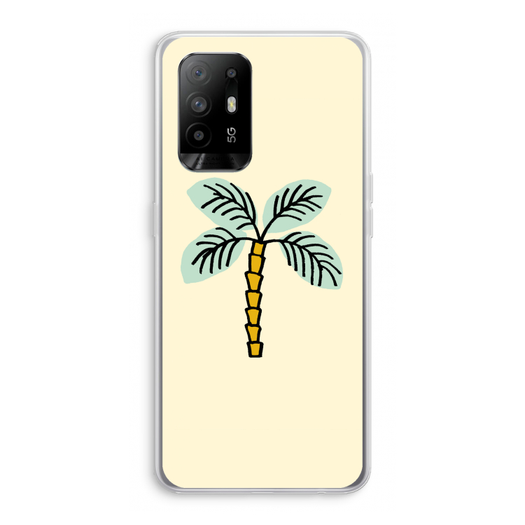 Palmboom: Oppo A94 5G Transparant Hoesje