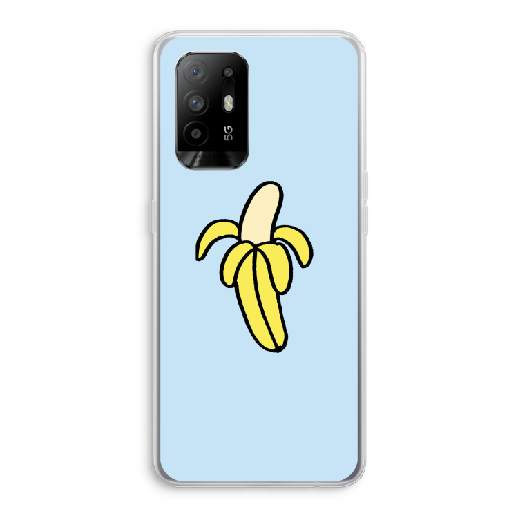 Banana: Oppo A94 5G Transparant Hoesje