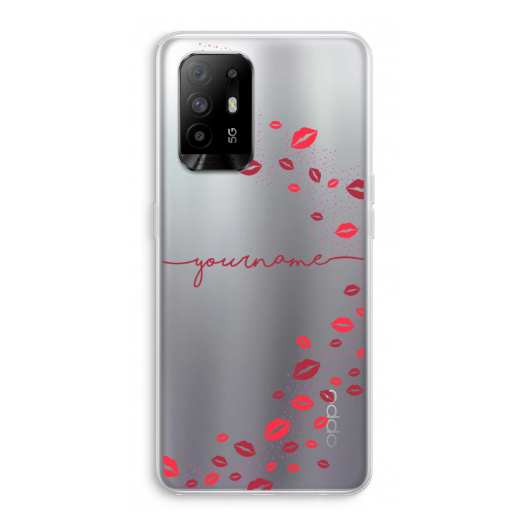 Kusjes: Oppo A94 5G Transparant Hoesje