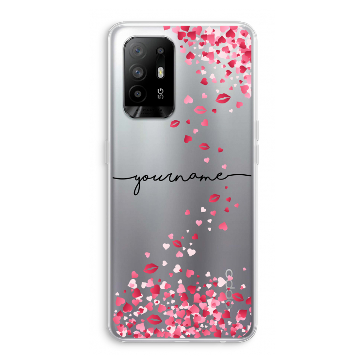 Hartjes en kusjes: Oppo A94 5G Transparant Hoesje