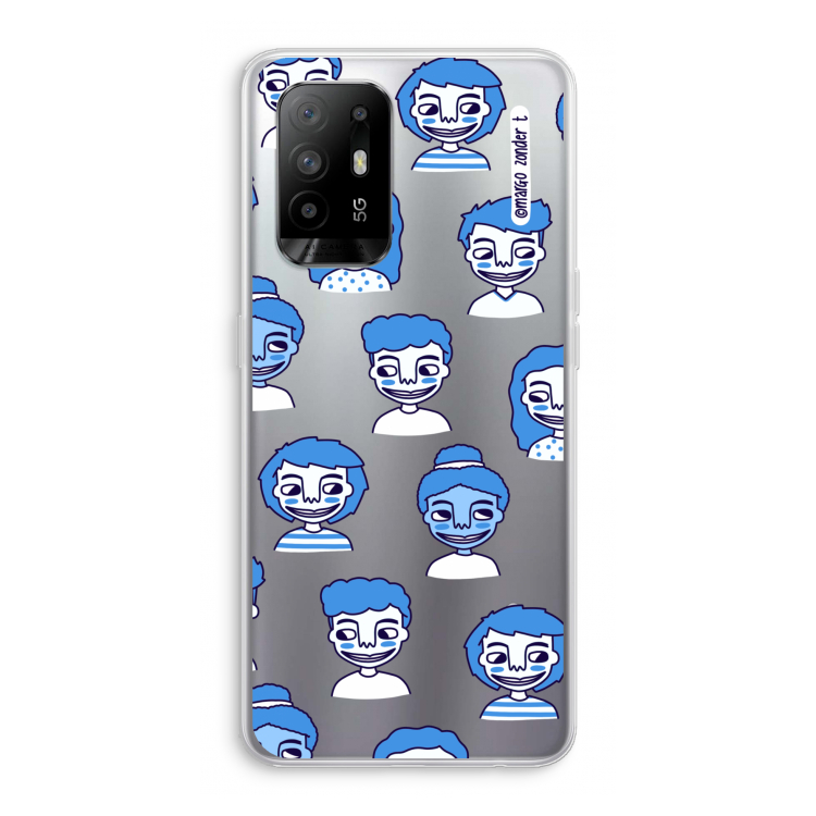 Gezichtjes: Oppo A94 5G Transparant Hoesje