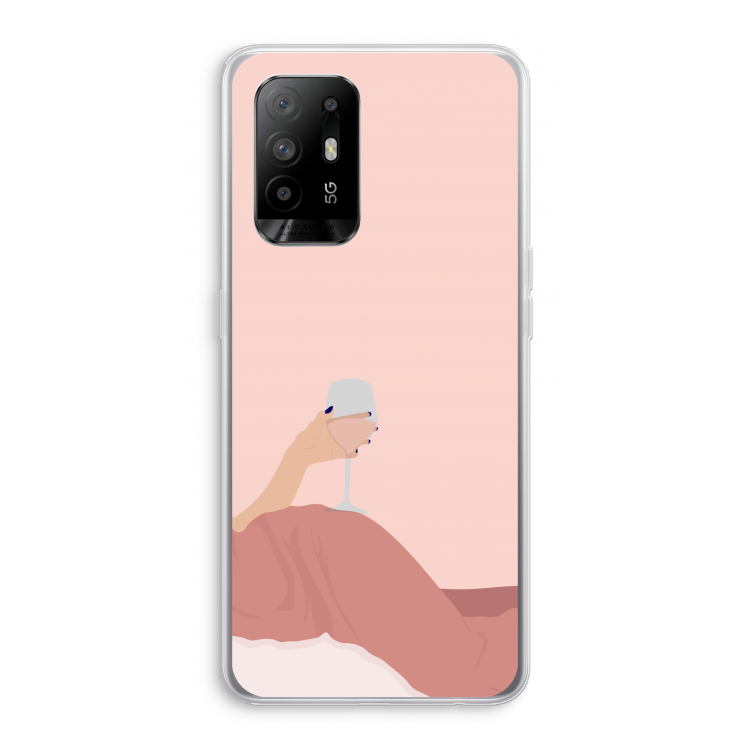 Wine: Oppo A94 5G Transparant Hoesje