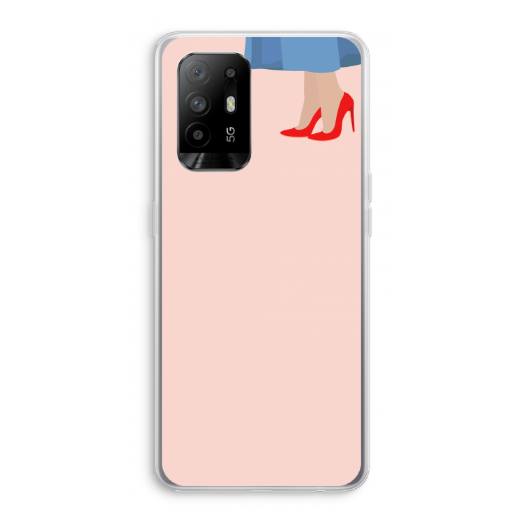 High heels: Oppo A94 5G Transparant Hoesje