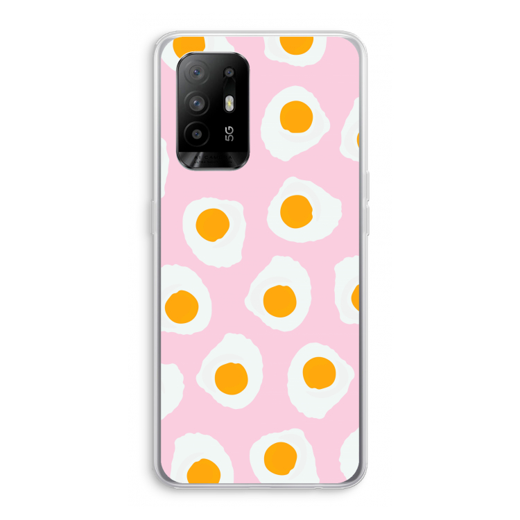 Dancing eggs: Oppo A94 5G Transparant Hoesje