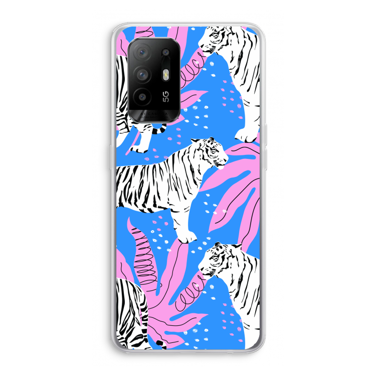 Tijger: Oppo A94 5G Transparant Hoesje