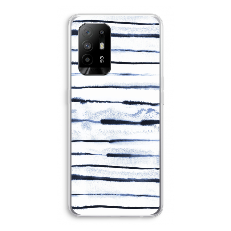 Ink Stripes: Oppo A94 5G Transparant Hoesje