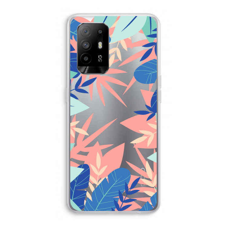Tropisch: Oppo A94 5G Transparant Hoesje