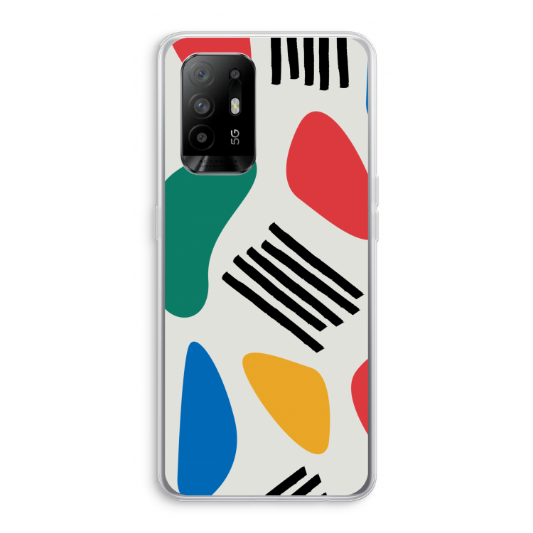 Illustratieve pop 1: Oppo A94 5G Transparant Hoesje
