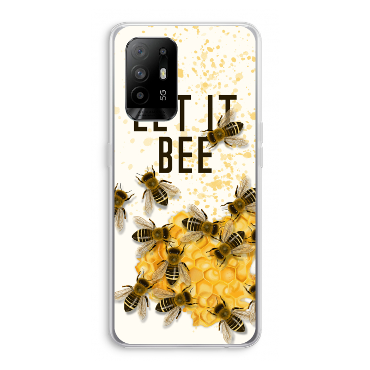 Let it bee: Oppo A94 5G Transparant Hoesje