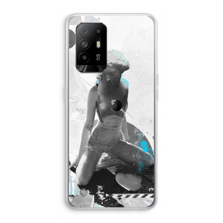 I will not feel a thing: Oppo A94 5G Transparant Hoesje