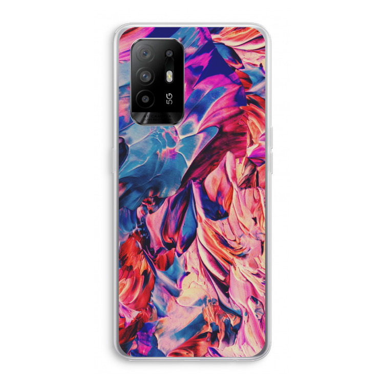Pink Orchard: Oppo A94 5G Transparant Hoesje