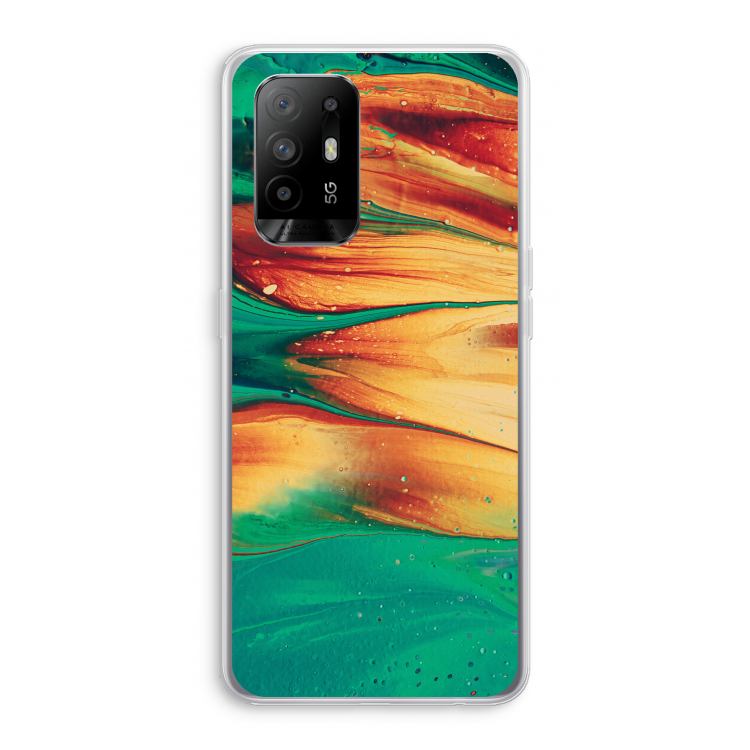 Green Inferno: Oppo A94 5G Transparant Hoesje